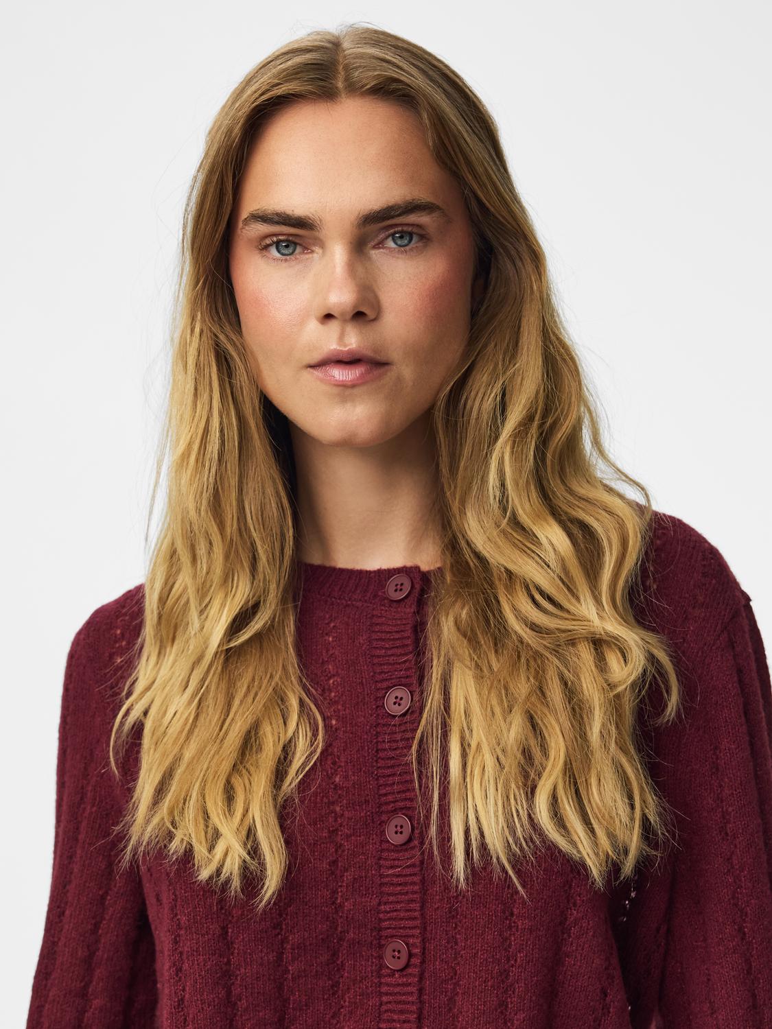PCADA Knitted Cardigan - Winetasting - VERO MODA & VILA Bergvik